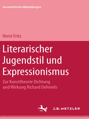 cover image of Literarischer Jugendstil und Expressionismus